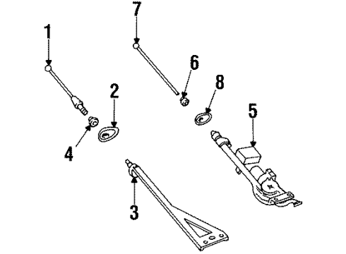 1996 Ford Contour Antenna & Radio Diagram