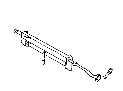 2001 Ford Windstar Power Steering Cooler Diagram for XF2Z-3F749-CA