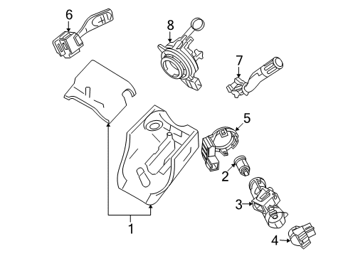 2008 Mercury Sable Ignition Lock Diagram