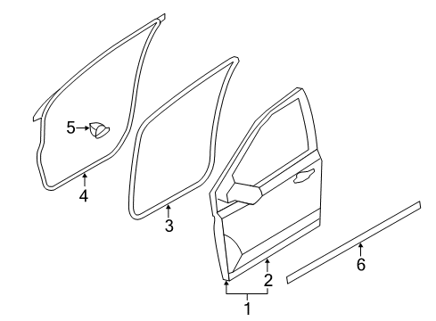 2013 Ford Edge Front Door Diagram