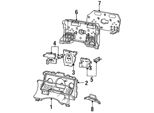 1996 Ford Windstar Instruments & Gauges Diagram 1 - Thumbnail