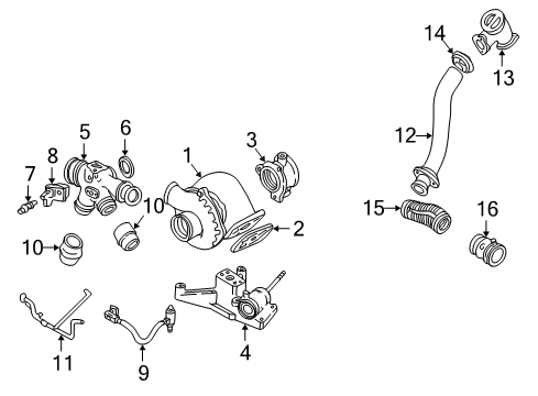 2000 Ford Excursion Turbocharger Diagram