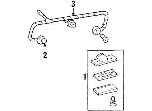 1999 Mercury Grand Marquis License Lamps Diagram