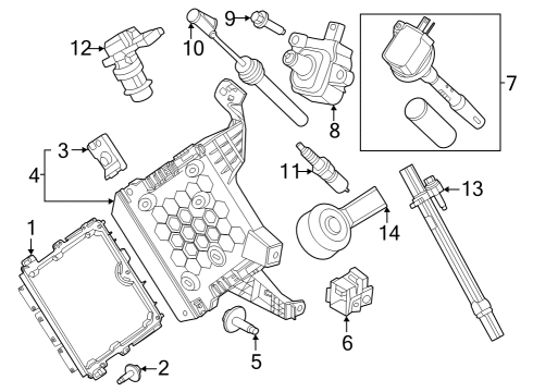 2024 Ford Mustang EEC Module Diagram for PR3Z-12A650-H