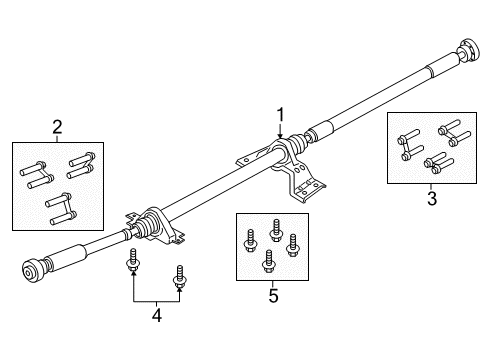 2019 Lincoln Continental Drive Shaft - Rear Diagram