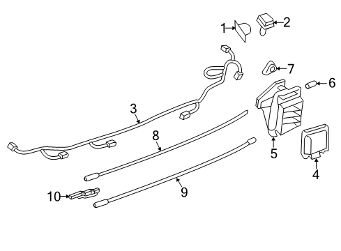 2019 Ford Expedition Electrical Components - Rear Bumper Diagram