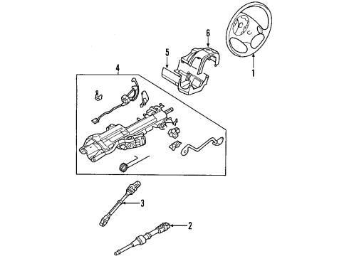 2006 Ford Expedition Steering Wheel Diagram for 5L7Z-3600-AAA