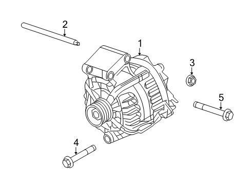 2019 Ford Fiesta Alternator Diagram for AE8Z-10346-A