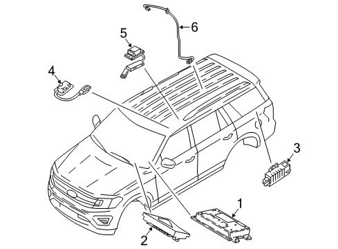2019 Ford Expedition Communication System Components Diagram