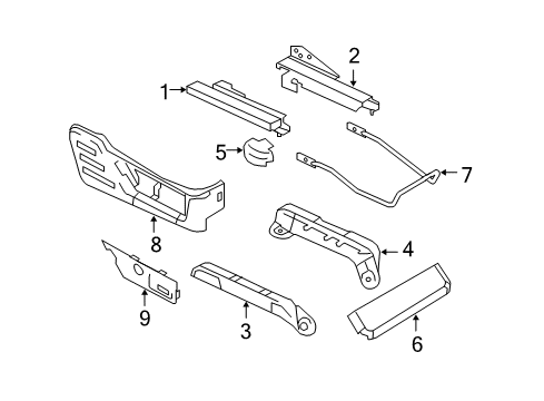 2008 Ford F-350 Super Duty Tracks & Components Diagram 1 - Thumbnail