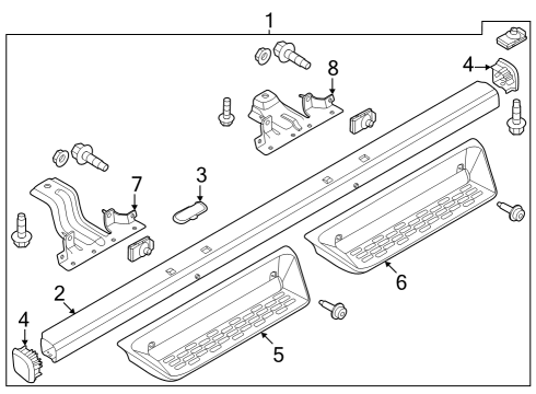 2023 Ford Bronco Running Board Diagram 7 - Thumbnail
