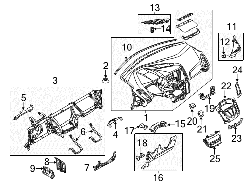 2017 Ford Focus Support Plate, Center Driver Side Diagram for CV6Z-58043B92-A