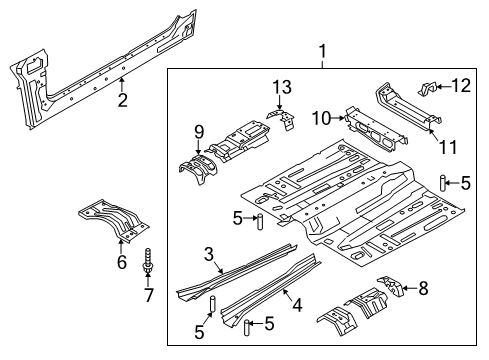 2016 Lincoln MKC Floor Diagram