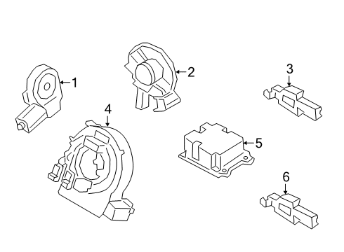 2022 Ford Escape Air Bag Components Diagram 2 - Thumbnail