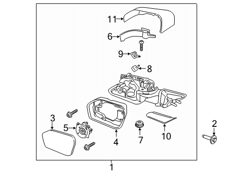 2020 Ford Explorer Mirrors, Electrical Diagram 1 - Thumbnail