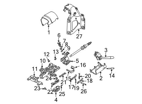 2007 Ford E-250 Ignition Switch Diagram for 5C3Z-11572-AA