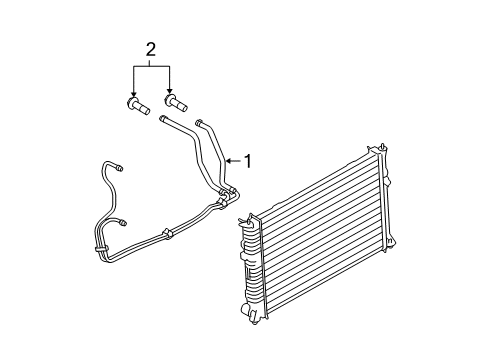 2009 Ford Fusion Trans Oil Cooler Diagram 1 - Thumbnail
