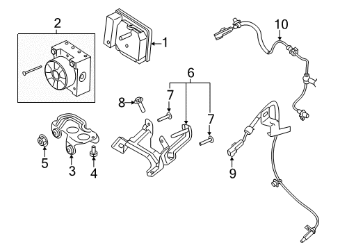 2019 Lincoln Continental ABS Components Diagram