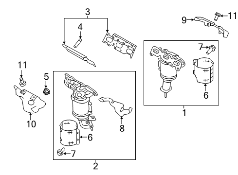 2014 Ford Flex Exhaust Manifold Diagram 1 - Thumbnail