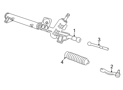 2007 Ford Freestyle P/S Pump & Hoses, Steering Gear & Linkage Diagram 2 - Thumbnail