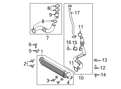 2017 Lincoln MKZ Intercooler Diagram for HG9Z-6K775-A