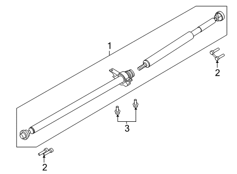 2014 Ford Fusion Drive Shaft - Rear Diagram