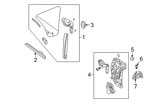 2008 Ford Mustang Window Switch Diagram for 4R3Z-14529-BA