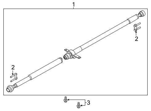 2014 Lincoln MKZ Drive Shaft - Rear Diagram 1 - Thumbnail