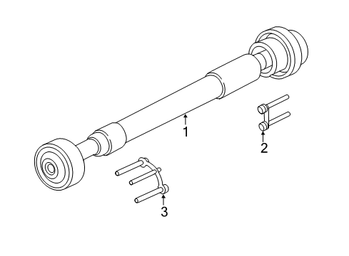 2019 Ford Expedition Drive Shaft - Front Diagram