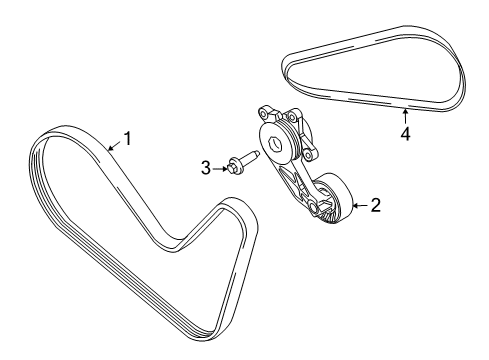 2010 Mercury Mariner Belts & Pulleys, Maintenance Diagram 3 - Thumbnail
