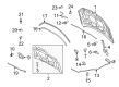 Mercury Hood Hinge Diagram - 6E5Z-16796-A