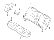 Ford Crown Victoria Seat Cover Diagram - 3W7Z-5463804-AAG