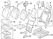 Ford Mustang Seat Cover Diagram - PR3Z-6362901-CB