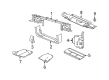 Mercury Grand Marquis Air Deflector Diagram - 6W7Z-8327-C