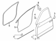 2021 Ford F-350 Super Duty Weather Strip Diagram - HC3Z-1820709-A