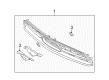 2010 Ford Mustang Grille Diagram - AR3Z-8200-AD
