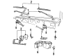 1994 Ford Ranger Wiper Pivot Diagram - F2TZ-17567-A