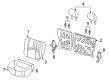 Mercury Seat Cover Diagram - 6E6Z-7863805-BAD