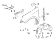 2022 Ford Edge Fender Diagram - GT4Z-16005-A