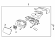 2022 Ford Ranger Car Mirror Diagram - KB3Z-17K707-E