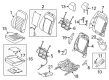 Ford Seat Cover Diagram - HS7Z-5464417-PA
