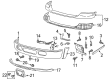 Ford Excursion Bumper Diagram - 6C3Z-17D957-BAPTM