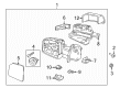 Ford Mirror Cover Diagram - FL3Z-17D743-CAPTM