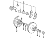1995 Ford Ranger Brake Backing Plate Diagram - F57Z-2K004-A