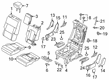 Ford Explorer Seat Cover Diagram - LB5Z-7863804-LB
