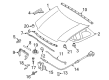 Mercury Hood Hinge Diagram - 8L8Z-16797-A