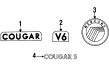 Mercury Cougar Emblem Diagram - F8RZ-6342528-CA