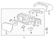 2020 Ford Expedition Car Mirror Diagram - JL1Z-17K707-A