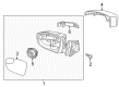 2017 Ford Focus Car Mirror Diagram - F1EZ-17683-Q