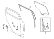 Ford C-Max Window Run Diagram - AM5Z-5825767-B